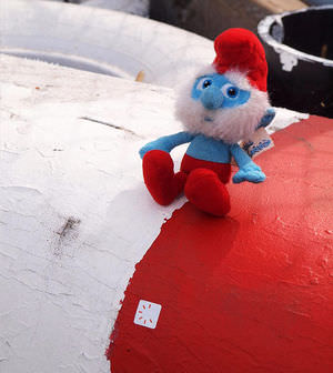 Papa Smurf on the Wall of Champions