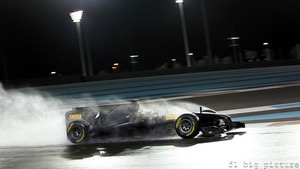 Pirelli complete F1's first wet night test in Abu Dhabi