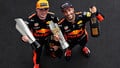 Hamilton finishes second as Red Bull lead