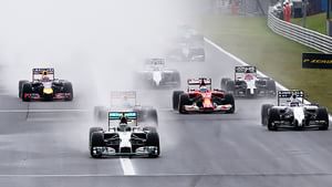 Wet race start in Hungary