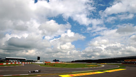 Fernando Alonso secured pole position yesterday, in a two-part qualifying that was halted by the rain. Today's forecast suggests there are more showers in the air, although how they will affect the action this afternoon is yet to be seen. Jenson Button has a lot of work to do after yet another poor qualifying performance, whilst Lewis Hamilton also starts further down than he would like. Mark Webber has good memories of Silverstone, and lines up alongside the Ferrari on the front row. There's plenty of action in store, as we await the start of the British Grand Prix.