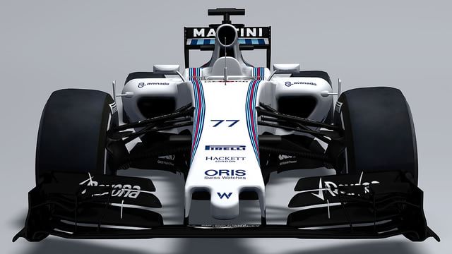 Concept artwork detailing Williams FW37